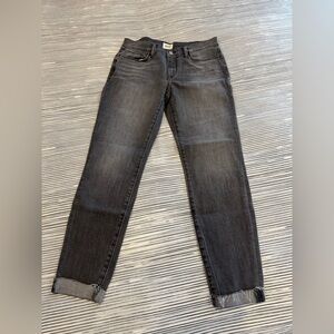 Hudson Mid-Rise Super Skinny Ankle Washed Gray